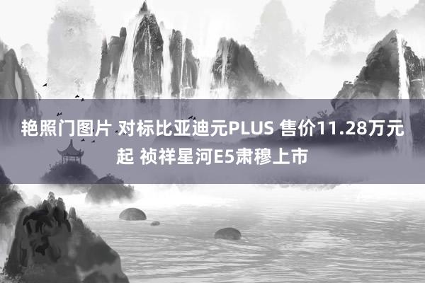 艳照门图片 对标比亚迪元PLUS 售价11.28万元起 祯祥星河E5肃穆上市