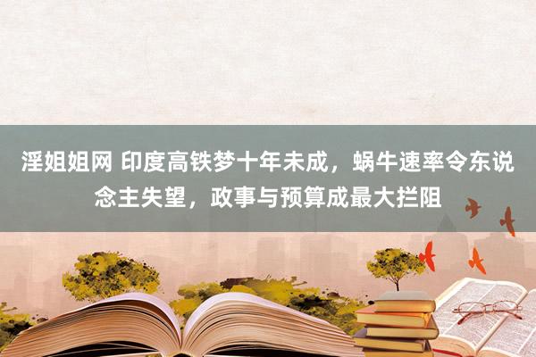 淫姐姐网 印度高铁梦十年未成，蜗牛速率令东说念主失望，政事与预算成最大拦阻