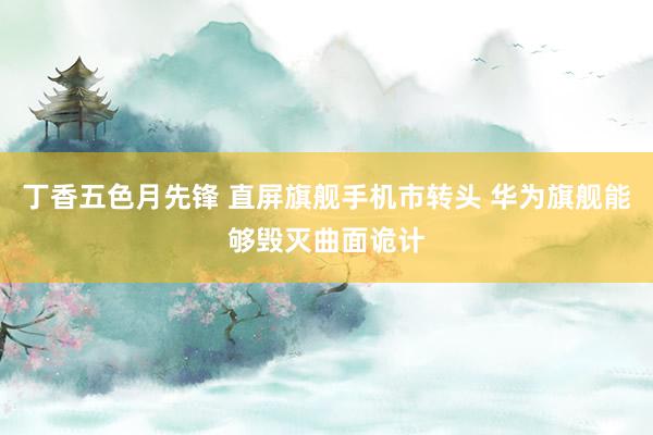 丁香五色月先锋 直屏旗舰手机市转头 华为旗舰能够毁灭曲面诡计