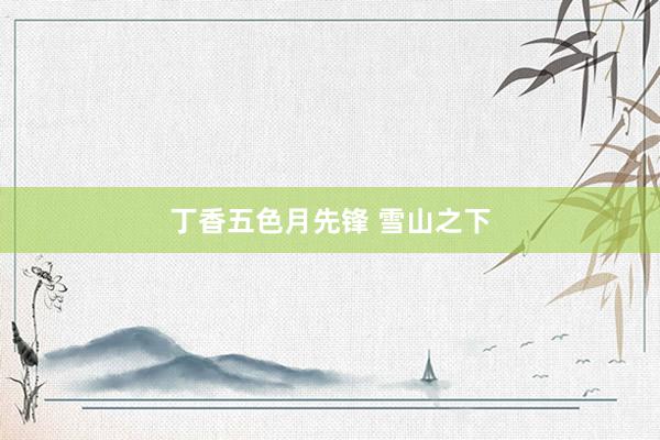 丁香五色月先锋 雪山之下