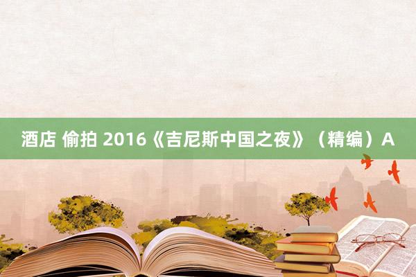 酒店 偷拍 2016《吉尼斯中国之夜》（精编）A