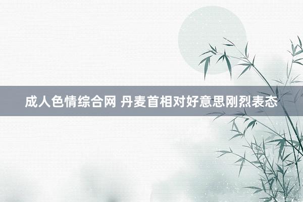 成人色情综合网 丹麦首相对好意思刚烈表态
